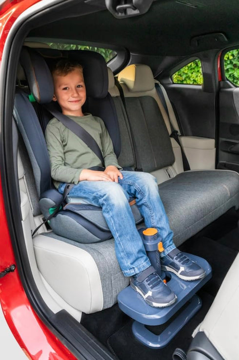 KneeGuard Kids Car Foot Rest for Children and Babies. Footrest is Compatible with Toddler Booster Seats for Easy, Safe
