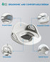 Potty Training Toilet Seat, Toddler Toilet Seat Attachment with Safety Handles, Detachable Soft Cushion, Anti-Slip