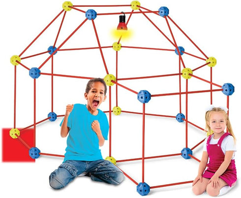 D.I.Y Clubhouse Fort Building Kit - 90 Pieces Educational Learning Toy for Creative Minds, STEM Building Fun