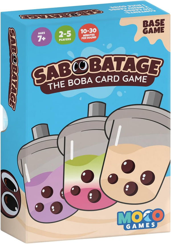Sabobatage: The Boba Card Game | Easy Family-Friendly Party Game | Card