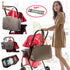 CFUN 3 1 in Universal Infant Travel Tote Bag Folding Sleeping Pad Diaper Shoulder Handbag for Baby Care (Silver Grey)