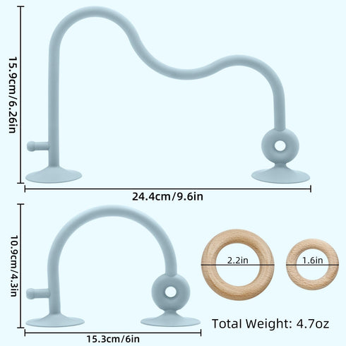 High Chair Suction Baby Sensory Teething Chew Toys for Infant Toddlers 6-24 Months, Food Grade Silicone Teether with