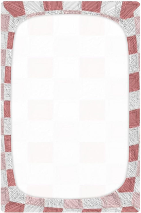 EtherSpher 52''x28'' Oil on Canvas Red and White Checkered Pattern baby bedding crib bedding for crib sbanas de cuna