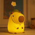 Attivolife Capybara Night Light for Kids - Cute Animal Soft Silicone LED Lamp, Dimmable Timer, Portable Rechargeable