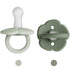 Moonkie Pacifiers Set of 2 | One-Piece Design Baby Pacifier with Large