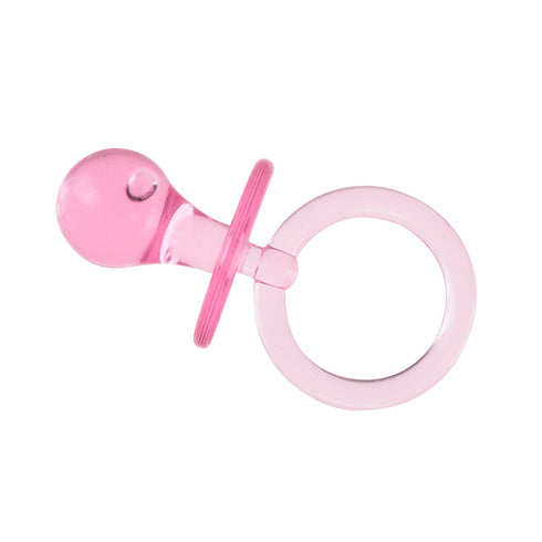 (36 Super Z Outlet Acrylic Glass Plastic Cute Small Baby Pacifiers for Baby Shower Decorations, Table Scatter, Party