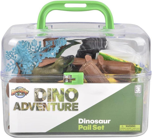 Adventure Planet Dinosaur Set with Carrying Case, 20-Piece