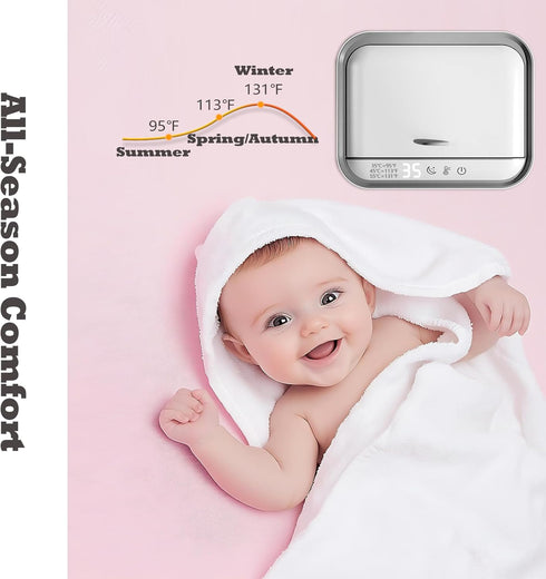 Wipe Warmer,Baby Wipe Warmer Dispenser,Large Capacity Wipe Holder Box Container with Night Light,Adjustable Temperature