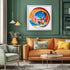 Bgraamiens 1000 Pieces Distance 3D Visual Sunrise Round Puzzle for Adults, Modern Art Challenge