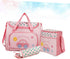 Set MERRYHAPY Diaper Bag Portable Changing Pad Nursing Bag Tote Bottle Holder Large Capacity Car Pattern