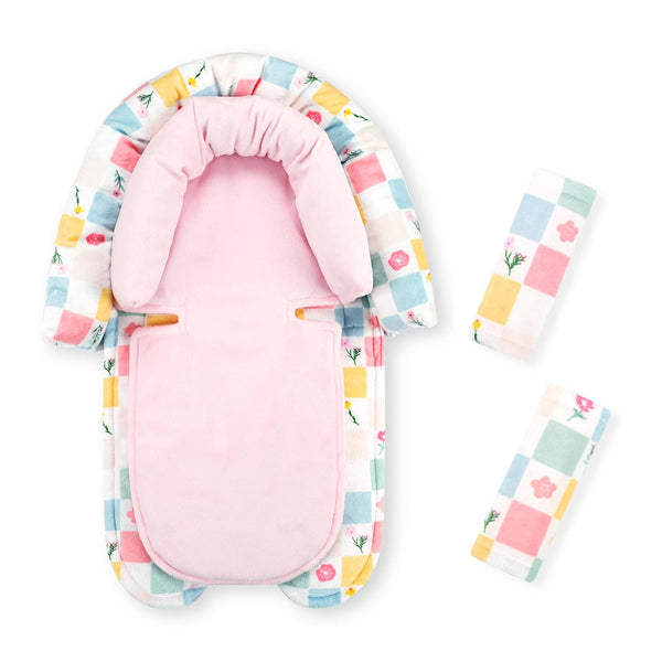 SWESEN Baby Car Seat Head Support, Super Soft 2 in 1 Infant