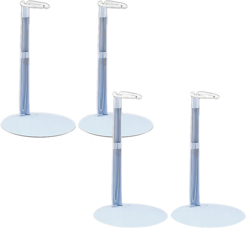 BANBERRY DESIGNS Doll Stands, White with Vinyl Arms, Expands from 7" to 12" H for Dolls 7" to 16" Tall
