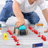 TOYANDONA 31Pcs Road Signs for Kids - Miniature Plastic Traffic Cones and Roadblocks Educational Playset