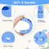 Baby Teether Toys 2PCS Silicone Remote Control Shape with 2PCS Pacifier Clip, BPA-Free for 3-24 Months
