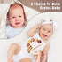 Wooden Baby Rattles 0-6 Months, Montessori Color Rings for Newborns 6-12 Months, Toddler Toys 1-3