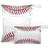 visesunny Baseball Sport 2Pcs Wet Bag with Zippered Pockets Washable Reusable Roomy for