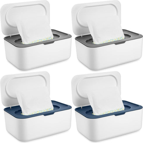 4 Pieces Wipes Dispenser Baby Wipes Case Container Case Wet Wipe Holder