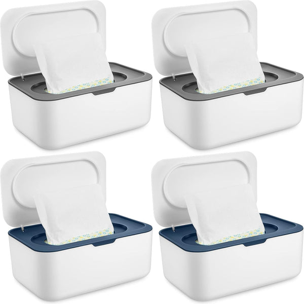 4 Pieces Wipes Dispenser Baby Wipes Case Container Case Wet Wipe Holder
