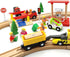 DSHMIXIA Set 3-5 Wooden Crane Toy with Train Cars - Compatible with Major Wooden Rail Brands - Ages