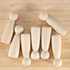 30 PCS 3.5 Inch Wooden Peg Dolls, Unfinished Wood Angel Girl Shape Figures for DIY Craft, Wedding, Cake Toppers