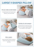 INSEN Pregnancy Pillow for Sleeping,Maternity Body Pillow for Pregnancy Women,Pregnancy Support Pillow for Back, Hip