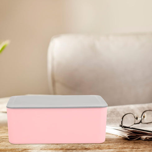 ibasenice Portable Wipes Dispenser Box with Lid, Refillable Wet Tissue Holder for Travel and Home Use, Dustproof Wet