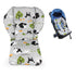 High Chair Cushion, Soft and Comfortable Baby High Chair Pad, Light and Breathable, Grey Background Sheep Pattern