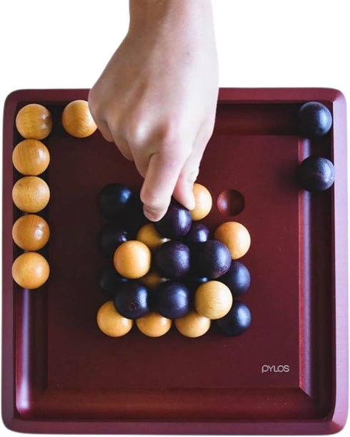Pylos Great Wooden Game, Abstract Strategy Board Game, Ages 8+, 2 Players