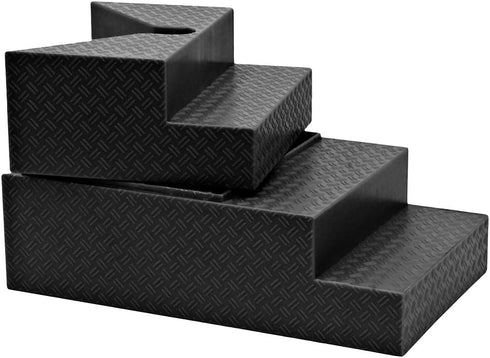 Deluxe Black Breakable Ring Stairs for Wrestling Action Figure Rings
