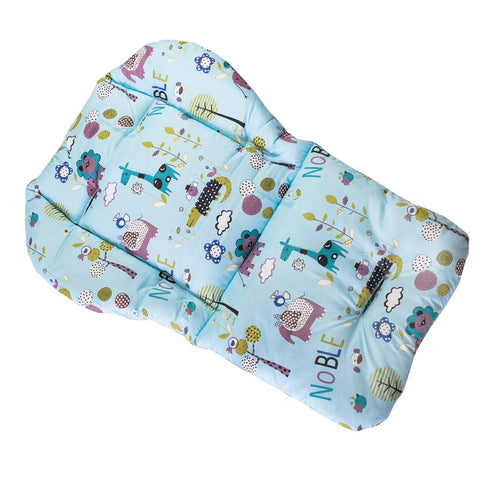 twoworld High Chair Cushion, Large Thick Baby Seat Liner Mat Pad Cover, Breathable, Blue Animal