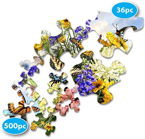 Springbok Puzzle to Remember - Alzheimer & Dementia Activity - 36 Piece Jigsaw Puzzle Butterfly Blossom