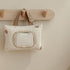 COYENRAT Embroidered Bear Stroller Wet Wipe Pouches Portable Baby Wipe Holder Embroidery Baby Wipes Storage Bag