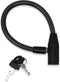 Urban August Child-Proof Refrigerator Lock | Cable Lock for French Door Fridge, Bike, Stroller, & Helmet | Small, Black