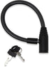 Urban August Child-Proof Refrigerator Lock | Cable Lock for French Door Fridge, Bike, Stroller, & Helmet | Small, Black