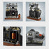 Building Blocks Camera Set, 1027 Pcs WLZ-6F Retro Model, Collectible Old Style Retro Camera Construction Brick Set