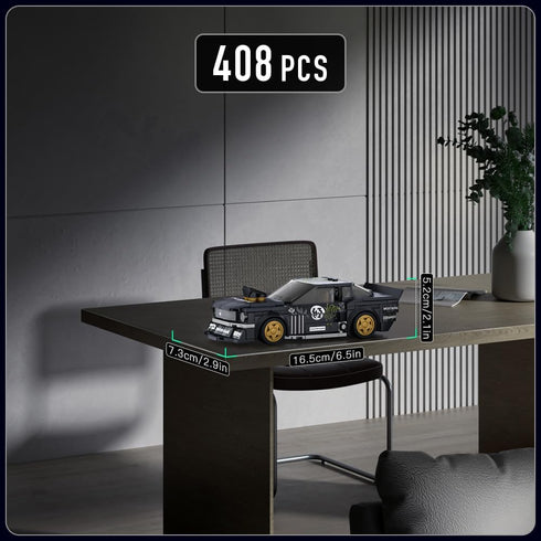 Mould King Speed Champions Car Building Toys with Acrylic Display Case Model Race Car Toy Building Blocks Kit 27024 for