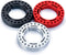 RCLIONS 4pcs Aluminum 1.9inch RC Beadlock Wheel Rim Replacement Ring for 1/10 RC Crawler Car Wheels/Rims, Black