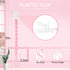 4 Pack MINMUNJIU Pacifier Clips Baby Girl, One Piece Flexible Soft Binky Clips Silicone Pacifier Holder Clip for Girls