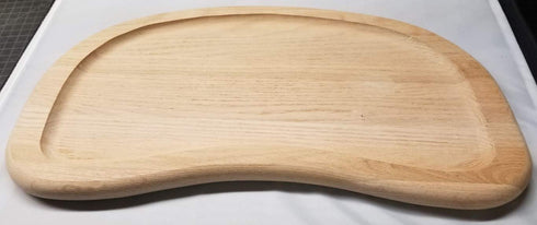 Antique Hardware & More Solid Grooved Red Oak High Chair Tray Wood Antique Vintage Baby Toddler Infant seat