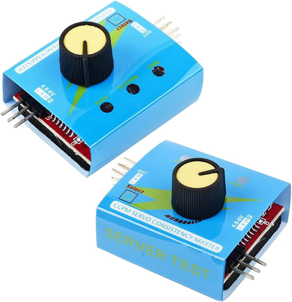 2pcs 3CH Digital Multi RC Servo Tester, Consistency CCMP Master Speed Controller Checker for RC Car