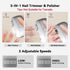 generic 3-in-1 2-Speed Trimmer Rechargeable Electric Nail Clipper Automatic Nail Polisher with LED Light Clip Storage