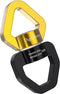 Swing Swivel, 35KN Safety Rotational Device, Swing Spinner for Web Tree Swing, Aerial Dance, Black-Gold