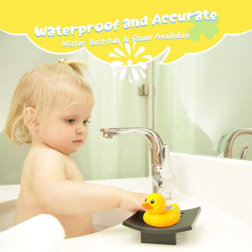 DoliWish Baby Bath Thermometer Pregnancy and Newborn Classical Duck Baby Water Thermometer for Bathtub,Temp Alert Bath