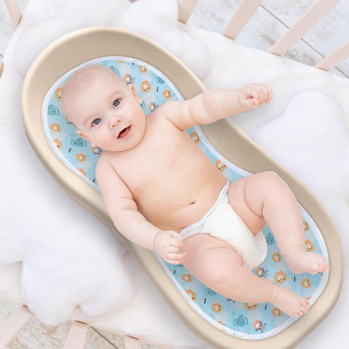 YSSPPOY 4 Packs 4-Layer Peanut Changing Pad Cover, Thickened Changing Pad Liner Waterproof Absorbent Non-Slip Reusable