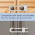 Sliding Cabinet Locks, U-Shaped Adjustable Child Safety Locks for Drawers, Closets, Refrigerators, 4PCS