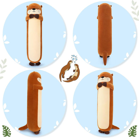 Animal,33.5 Large Otter Stuffed Long Otter Plush,Kawaii Plush Toys,Cute Plushies Animal Gifts,Animals Body Pillow
