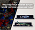 16-inch Building Brick Display Shelves, Set of 2 in Black, Compatible with All Toy Brick Brands