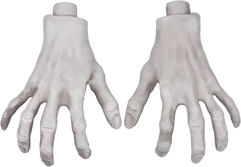 Halloween Skeleton Hands - 1 Pair Realistic Plastic Zombie Hands for Scary Halloween Props and Decorations