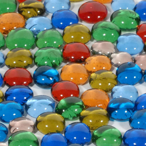 WE Games Replacement Glass Mancala Stones, Assorted Colors
