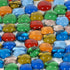 WE Games Replacement Glass Mancala Stones, Assorted Colors